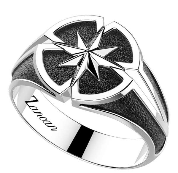 Collection Zancan : Bague en argent et spinelles noires
