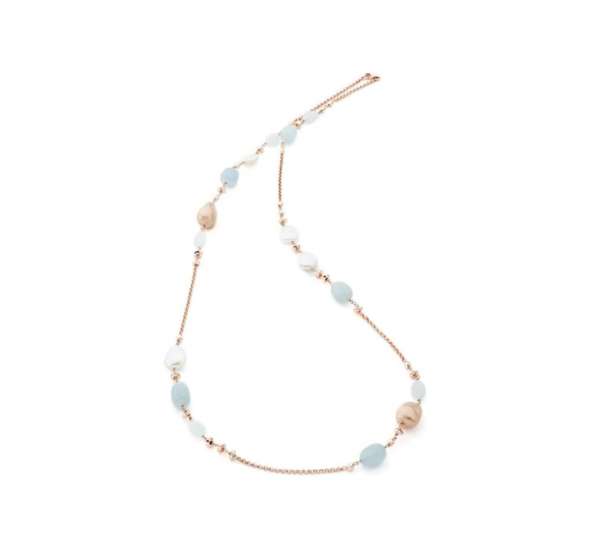 Collection Koliè : Collier en argent avec pierres fines