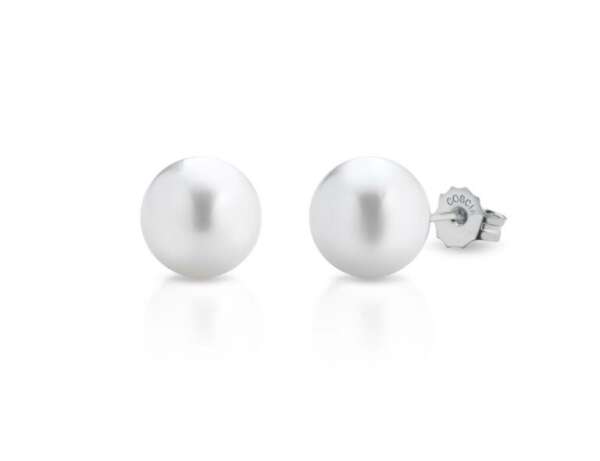 Collection Coscia : Boucles d'oreilles en or blanc et perles Akoya 8,5/9 mm